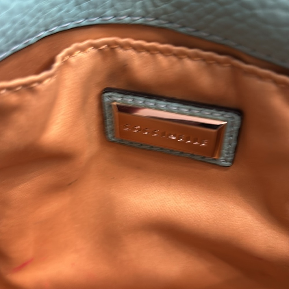 Coccinelle Mint Green Designer Leather Purse w/Detatchable Strap - Picture 5 of 8